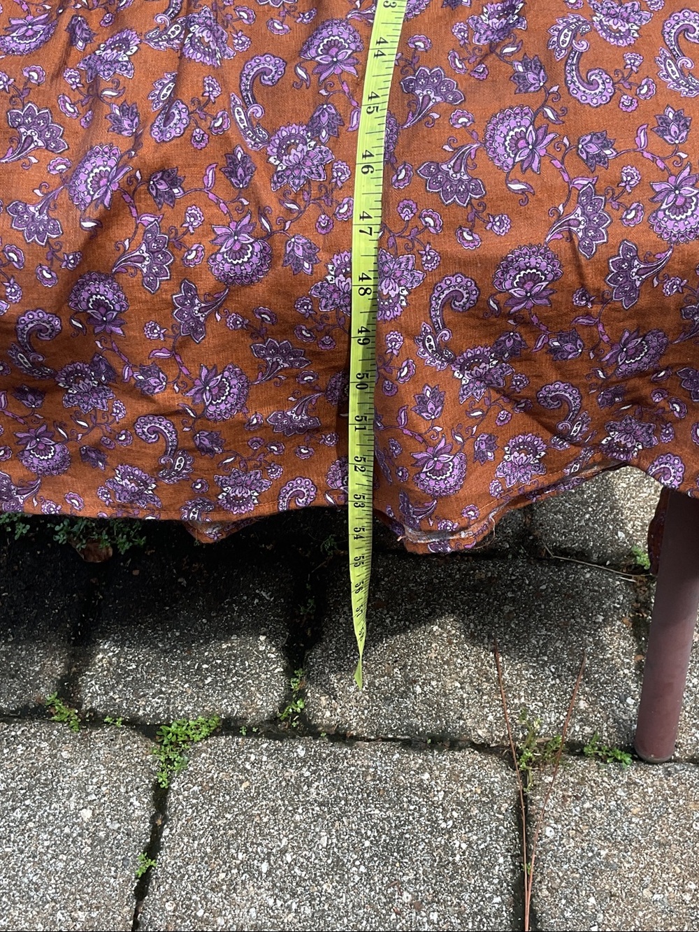 J. Jill Rust Paisley Tiered Maxi Dress - Picture 5 of 6
